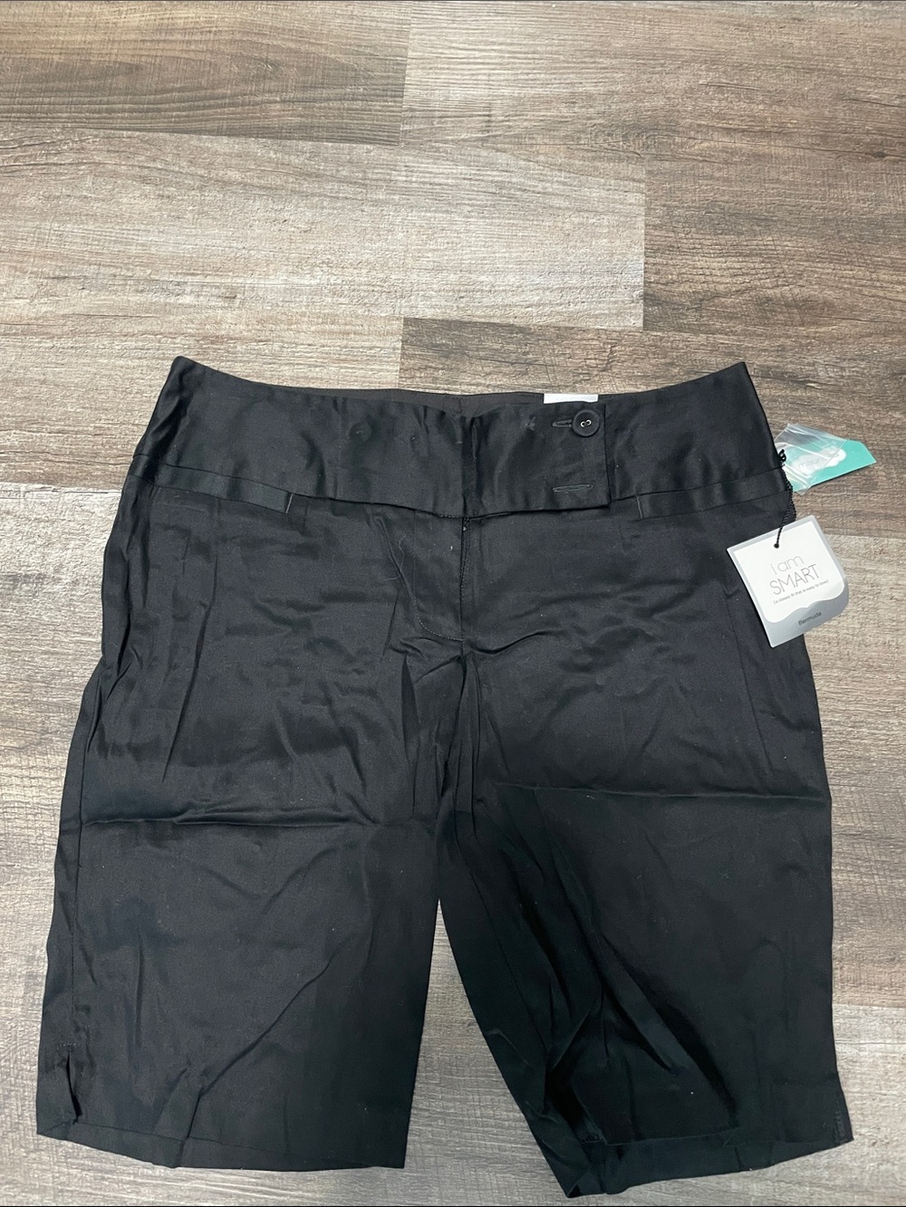 Black Smart Stretch Dress Shorts